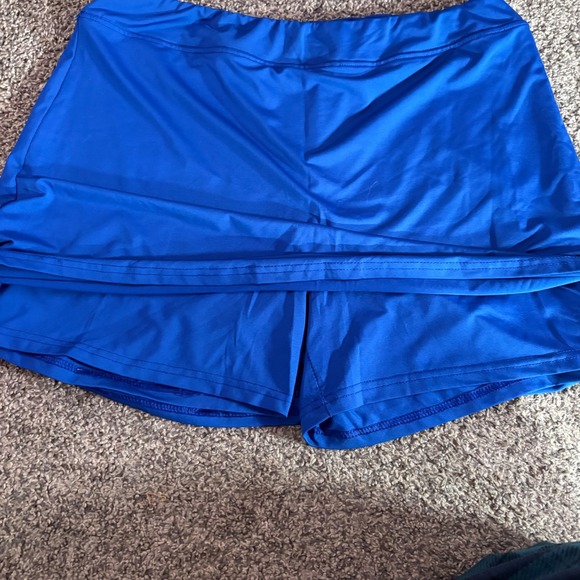 Ekouaer Royal Blue Athletic Tennis Golf Skort Womens XL Activewear Mini Skirt - Picture 9 of 9